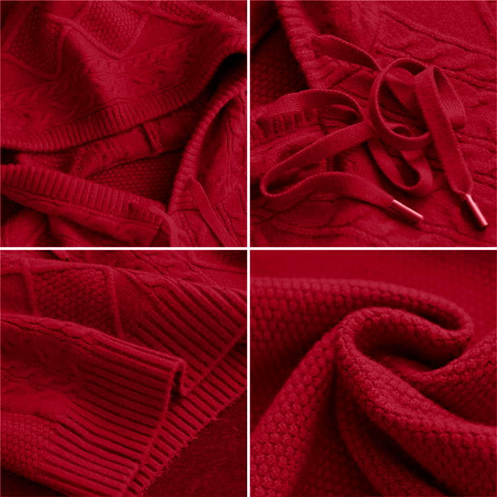 Emily | Cable-Knit Hooded Sweater