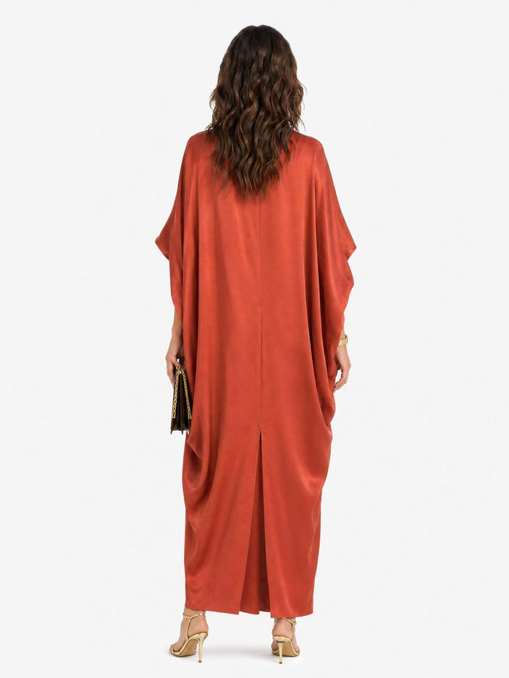 Luxurious and Soft Satin Maxi Dress