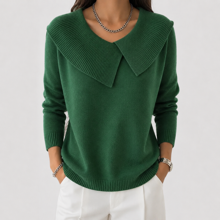 Jennifer | Soft-Collar Knit Sweater