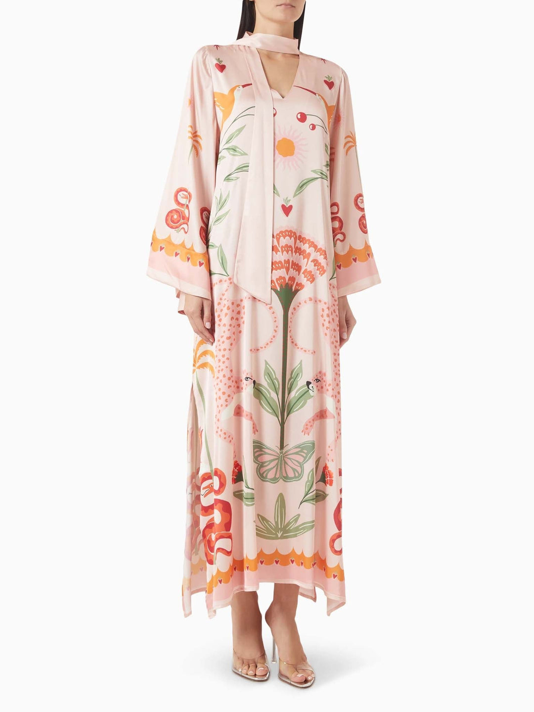 Azure Printed Maxi Dress