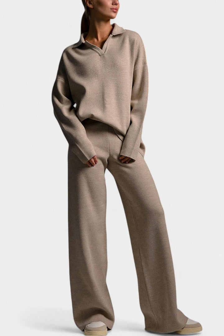 Clairette Two-Piece Soft and Elegant Knit Set