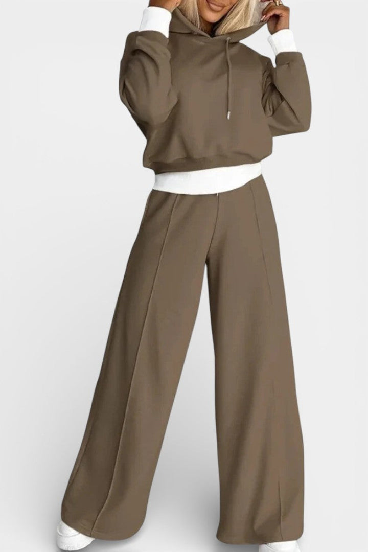 Tiziana Oversized Comfort Hoodie and High-Waisted Pants Set