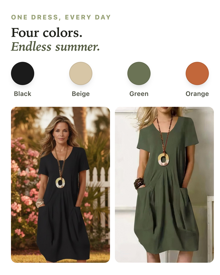 Kwani™ | Effortless Casual Flow Dress