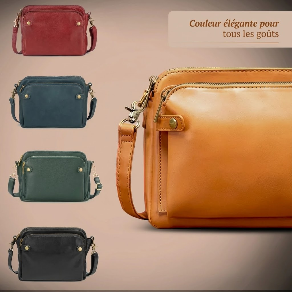 Kimberly™ | Classic Leather Handbag