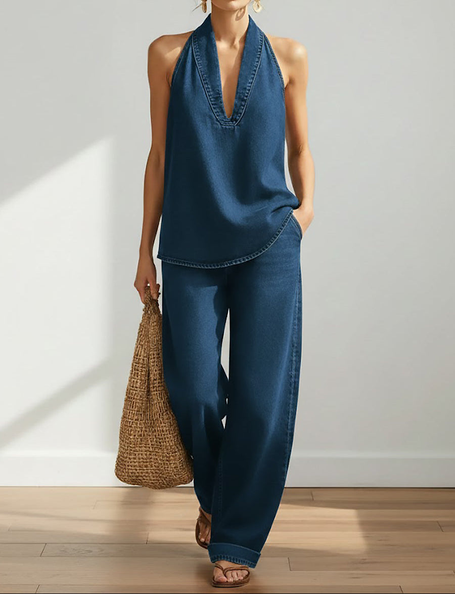 Louise | Two-Piece Denim Set