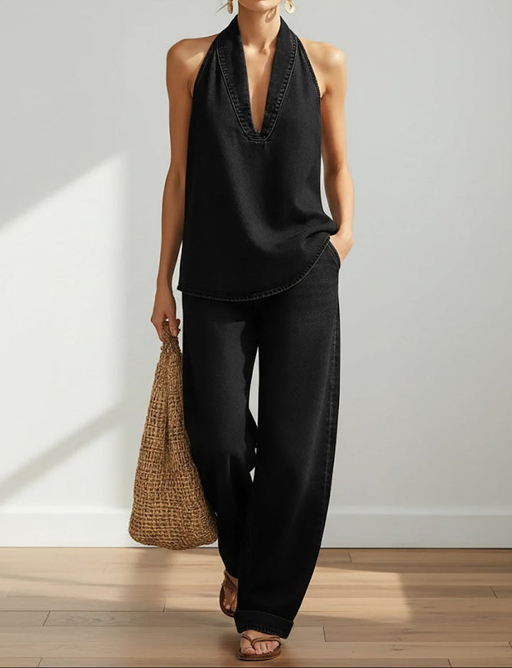 Louise | Two-Piece Denim Set
