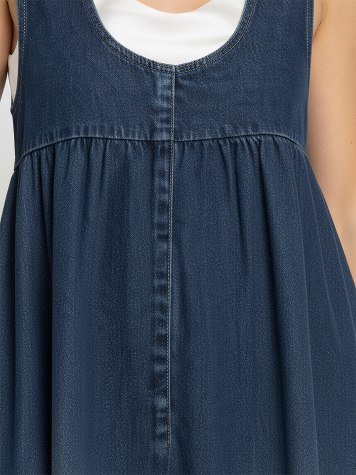 Ivy | Vintage Denim Maxi Dress