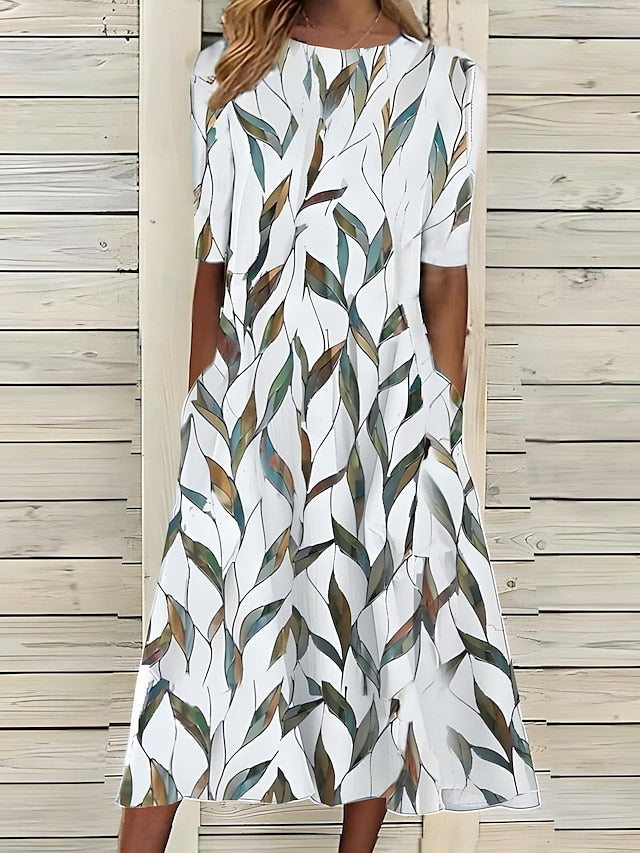 Ayla™ | Coastal Blossom Midi Dress