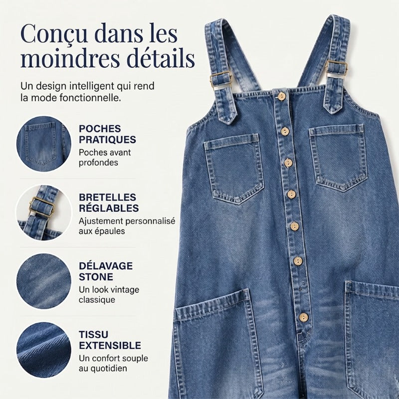 Emeline - Timeless Denim Overall